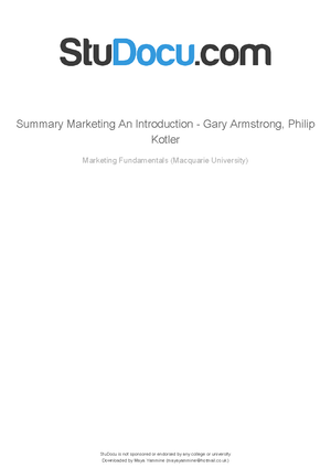 Ch 6 mktg - Textbook Notes - Chapter 6 Frameworks in the reading ...