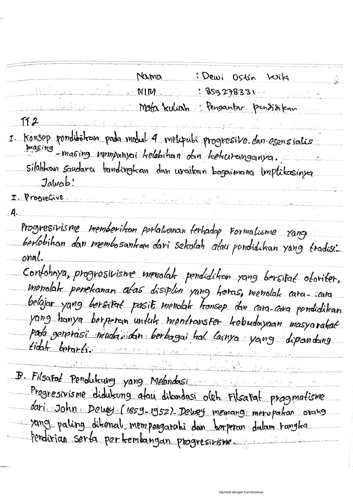 TT.2 Pengantar Pendidikan - Perkembangan Peserta Didik - Studocu