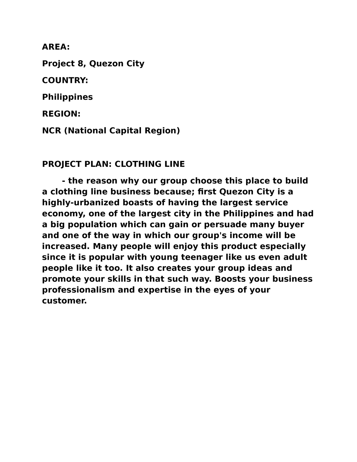 clothing-line-business-lecture-notes-area-project-8-quezon-city