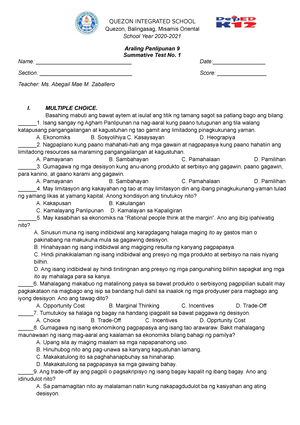 Performance TASK-PE - PERFORMANCE TASK FOR PHYSICAL EDUCATION PHYSICAL ...