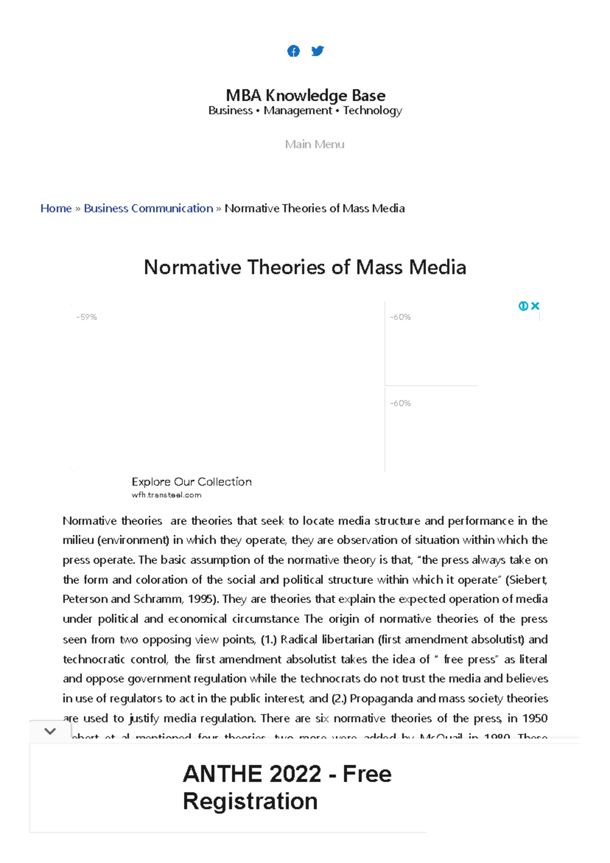 normative-theories-of-mass-media-mba-knowledge-base-home-business