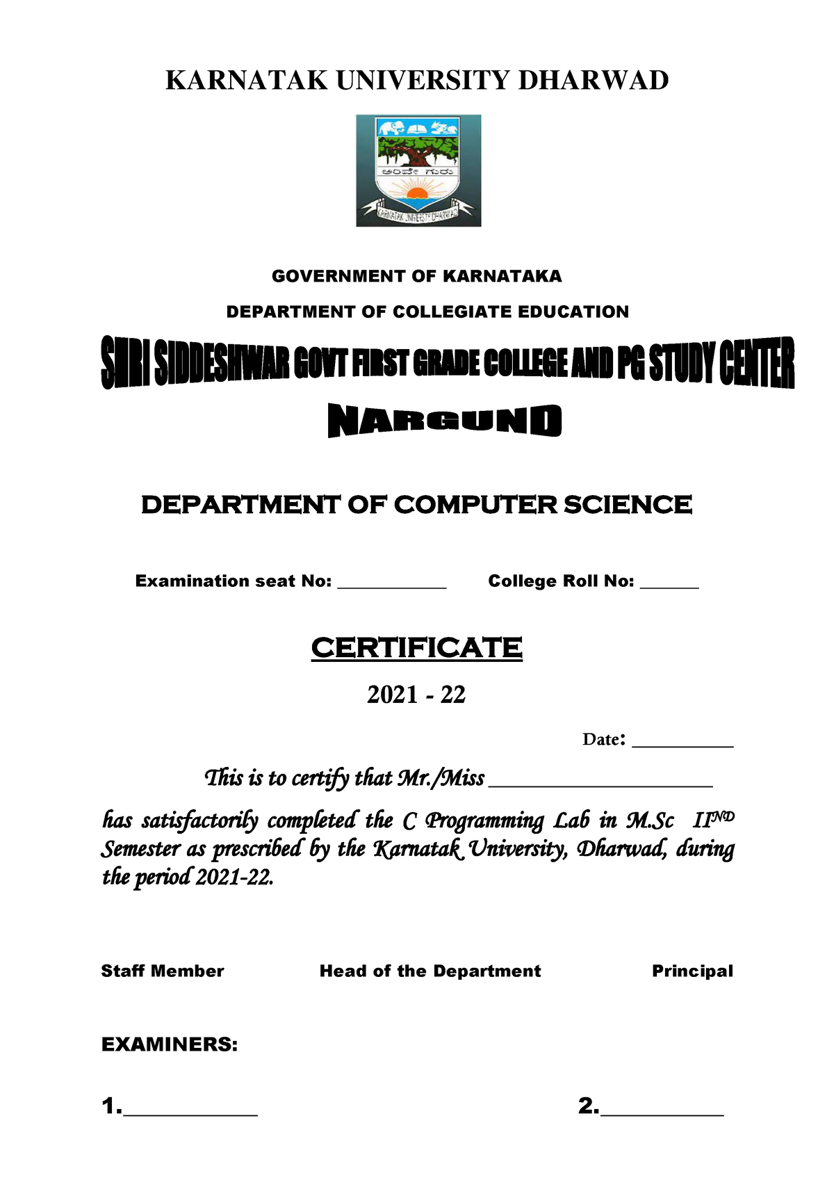 certificate-and-index-pages-karnatak-university-dharwad-government-of