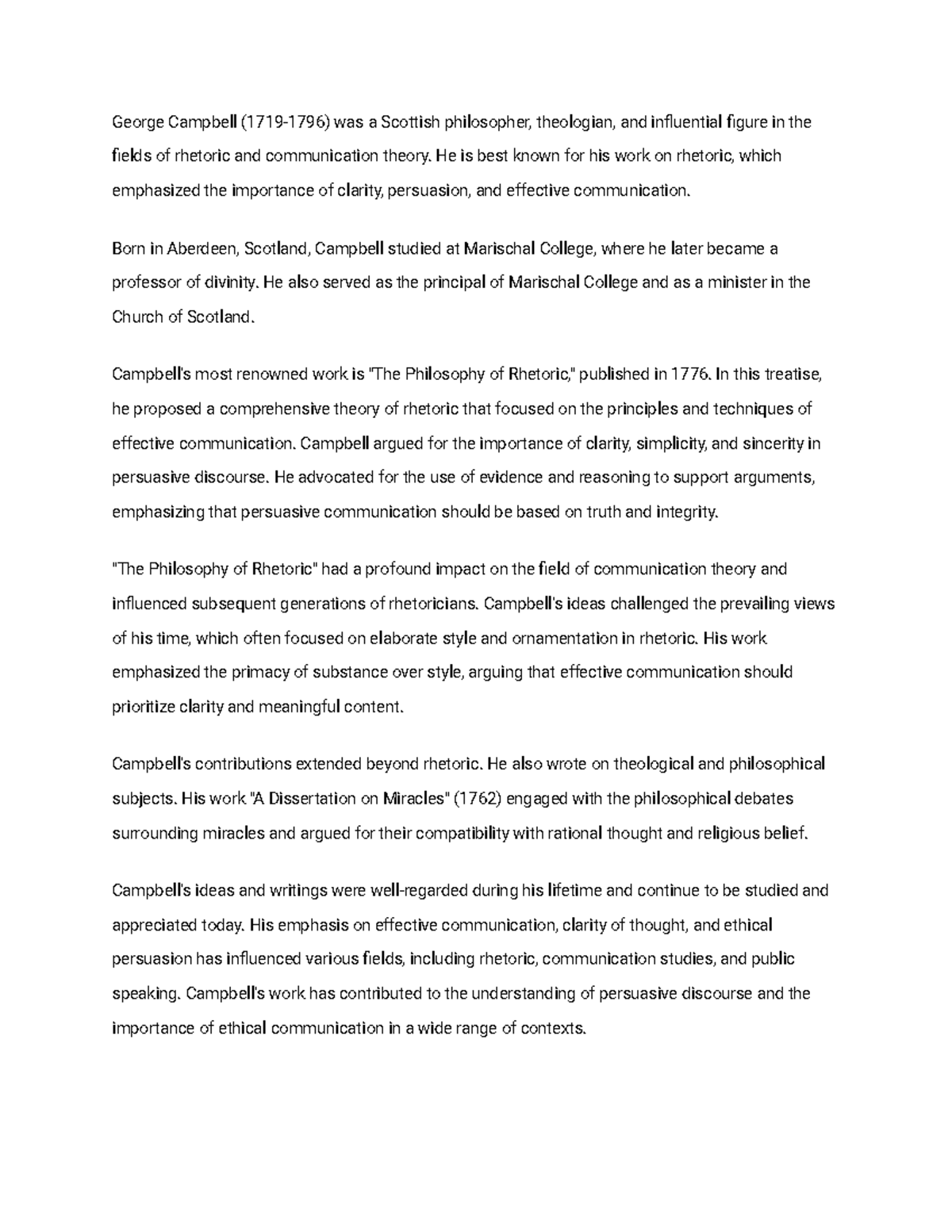 Campbell (minister) Campbell (17191796) was a Scottish