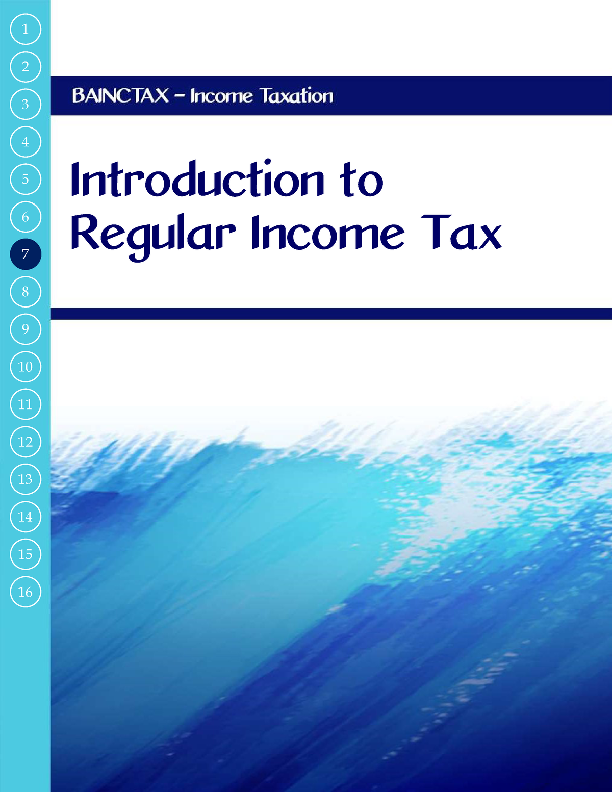 Module 07 - Introduction To Regular Income Tax - LEARNING OUTCOMES At ...