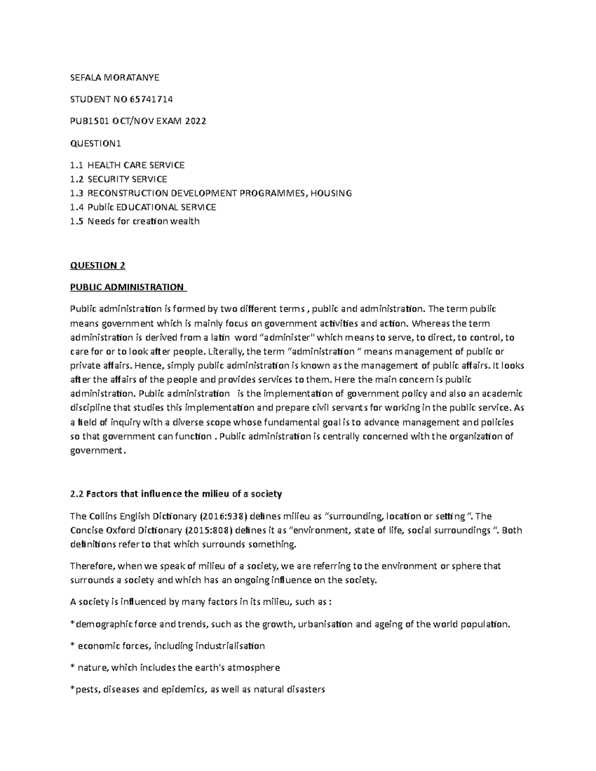 Document (1) (1)EXAM PUB1501 - SEFALA MORATANYE STUDENT NO 65741714 ...