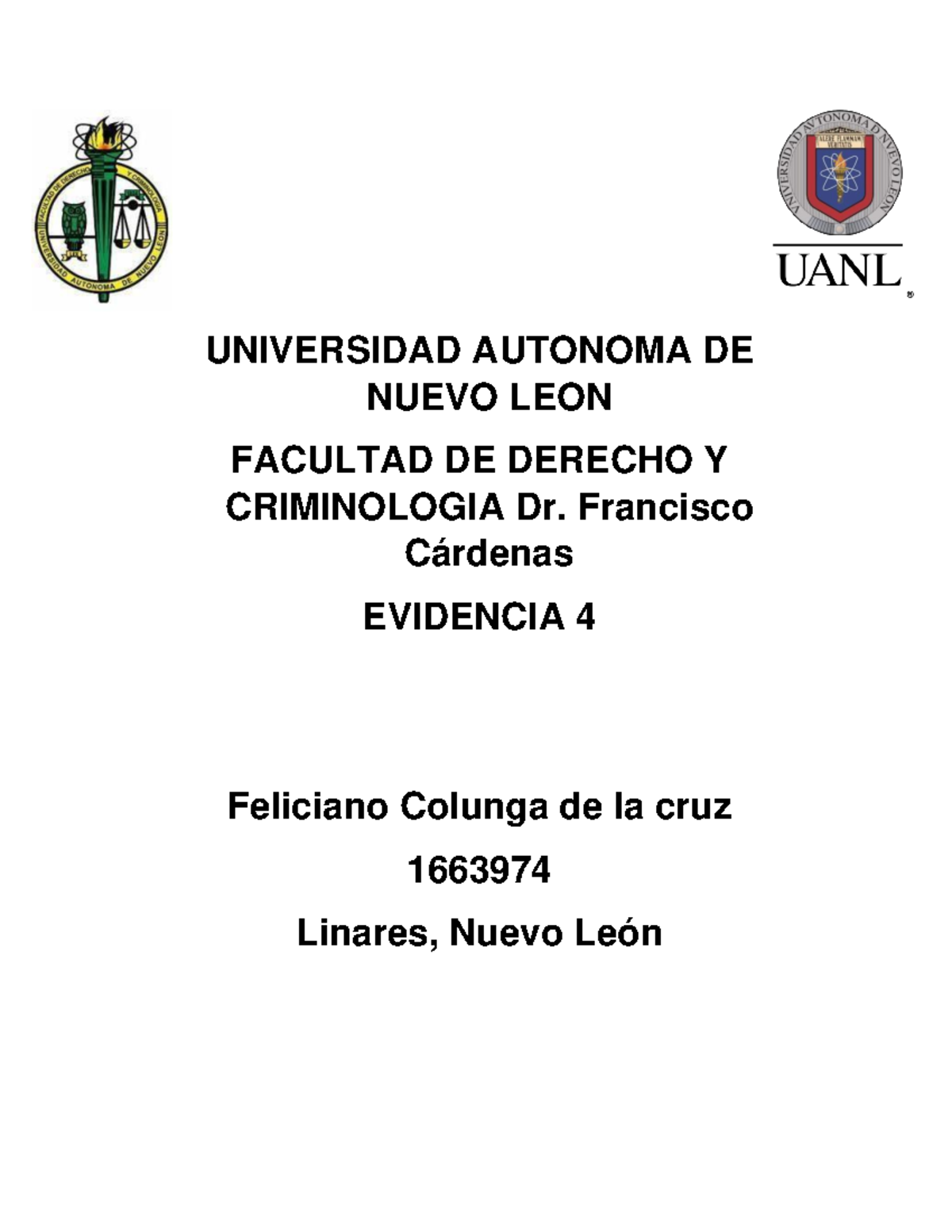 Evidencia 4 FCC - proyecto - UNIVERSIDAD AUTONOMA DE NUEVO LEON ...