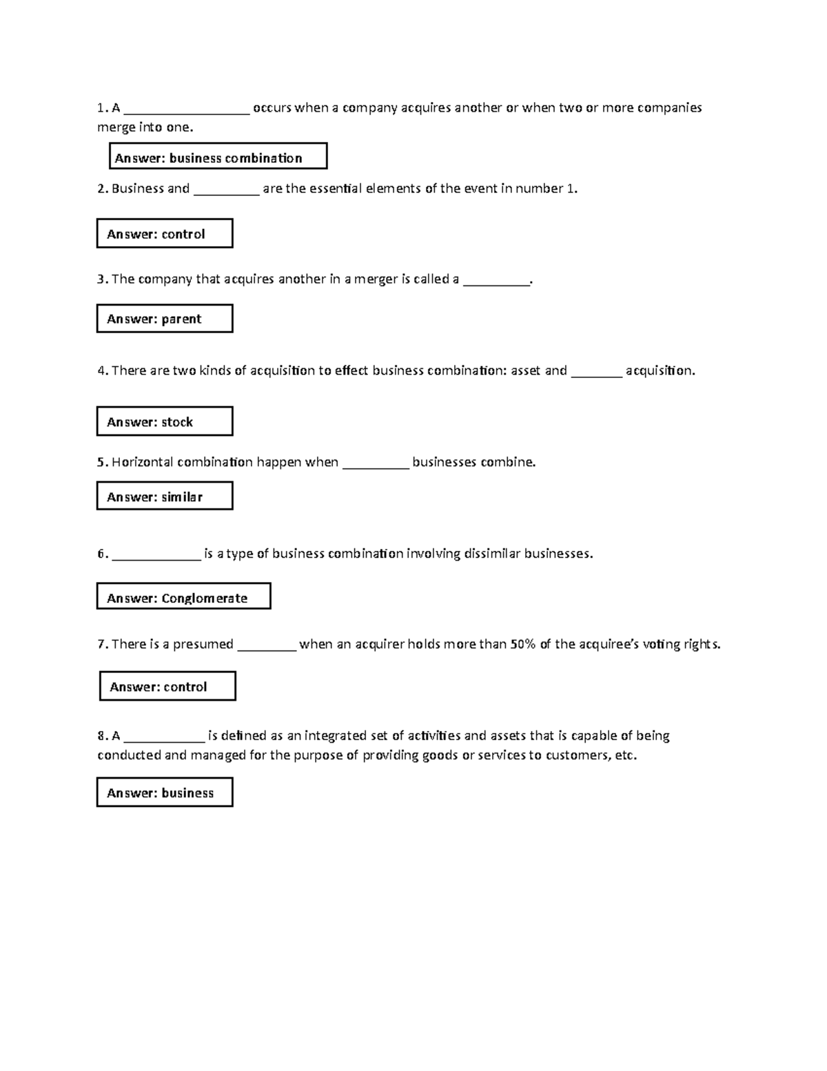 Introduction to Business Combination (Identification type) - A ...