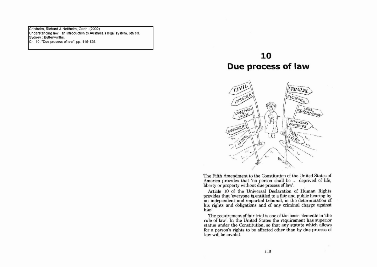 Due Process Of Law Hindi Translation