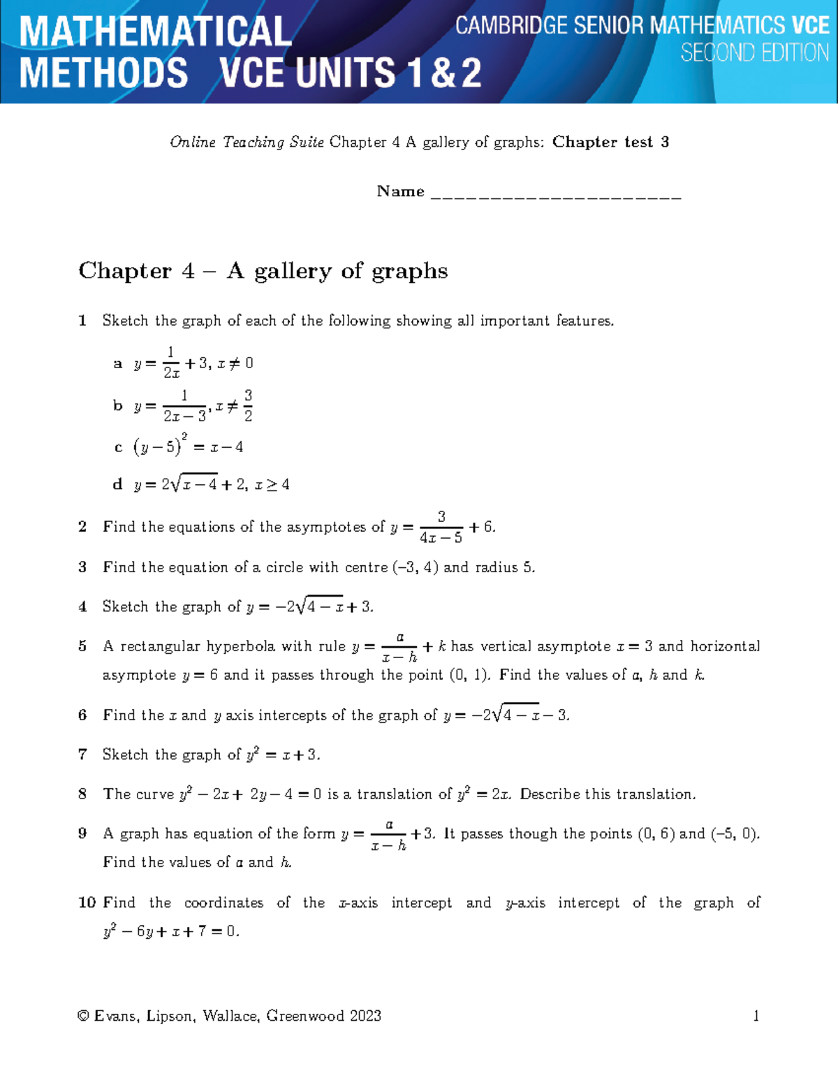 Chapter 4 test 3 - It will help you improve in the subjects - Online ...