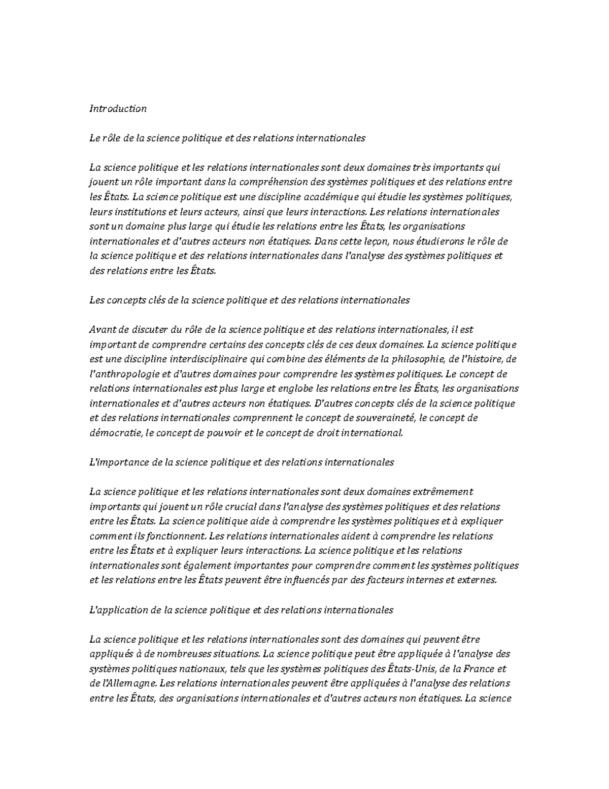 Political Science and International Relations Study Notes ...