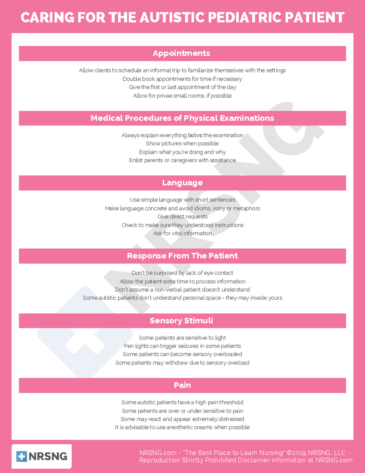 Cspeds015caring for the autistic pediatric patient CARING FOR THE