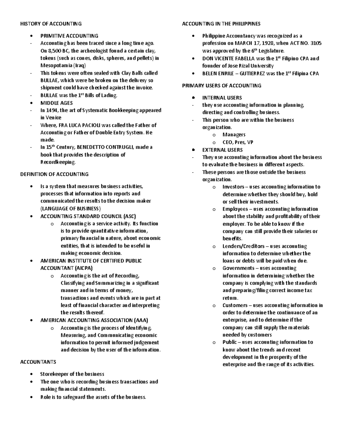 History-OF- Accounting - HISTORY OF ACCOUNTING PRIMITIVE ACCOUNTING ...