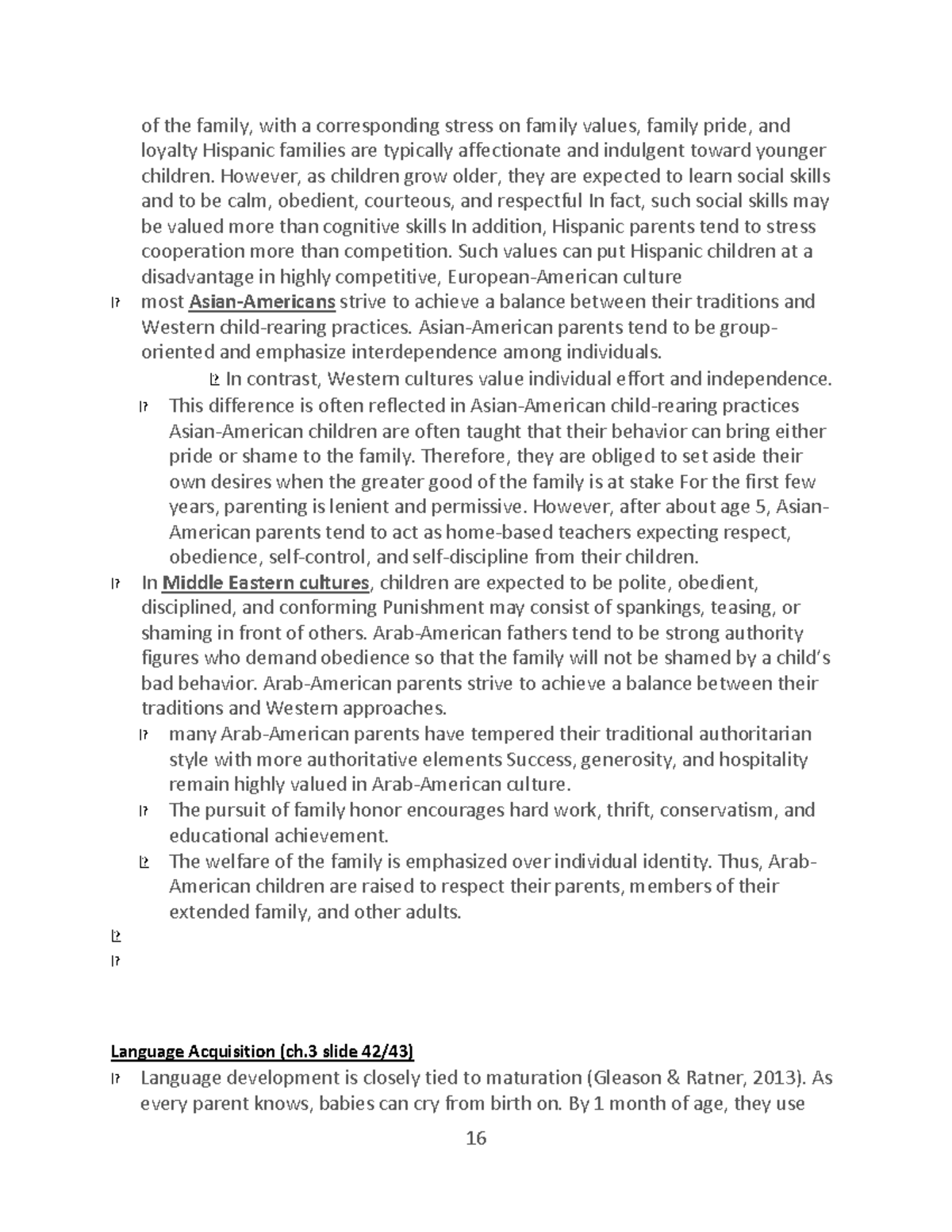 Psych Exam II Chapter 3 and 4 notes-16-37 - of the family, with a ...
