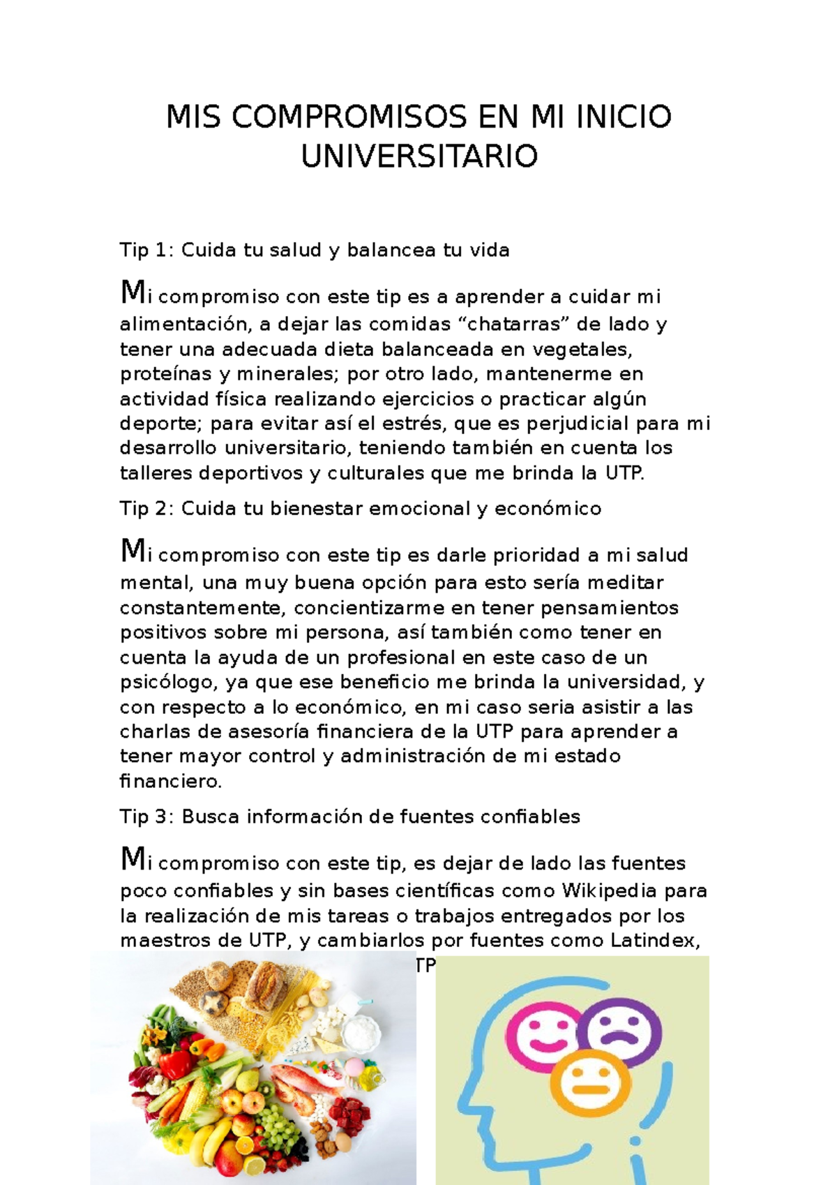 MIS Compromisos EN MI Inicio Universitario-IVU- 2 Semanas - MIS ...
