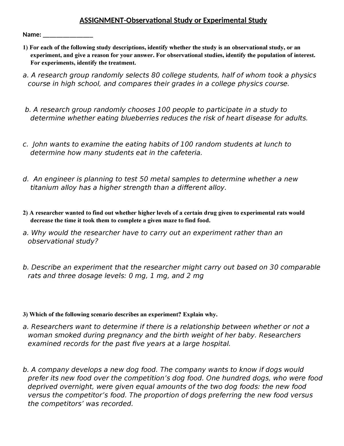 Assignment 1 Experimental Vs Observational Study ASSIGNMENT   Thumb 1200 1553 