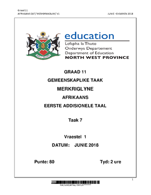 Afrikaans FAL P2 May-June 2021 MG - SENIORSERTIFIKAAT-EKSAMEN ...