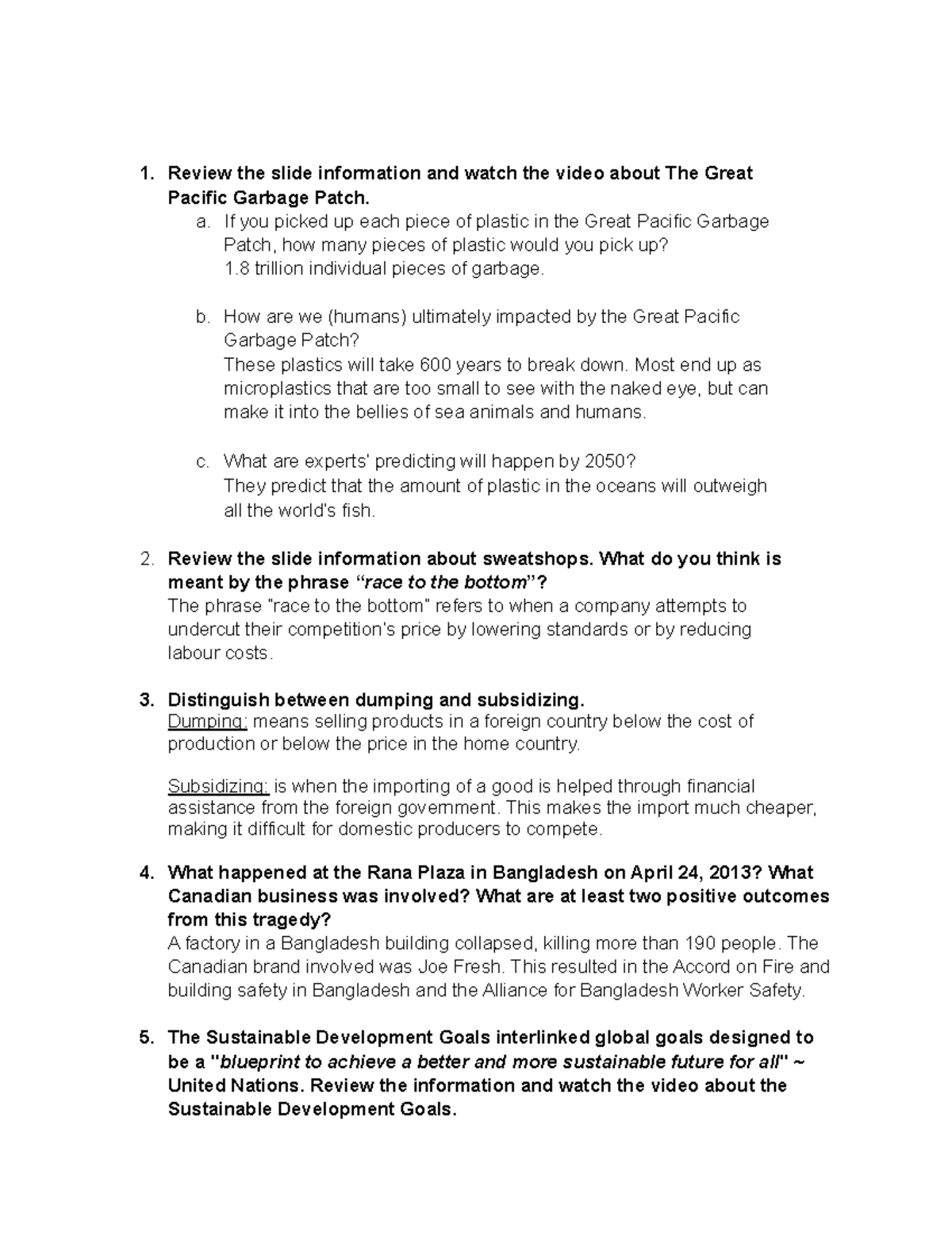 BBB4M1 - Worksheet - Review the slide information and watch the video ...