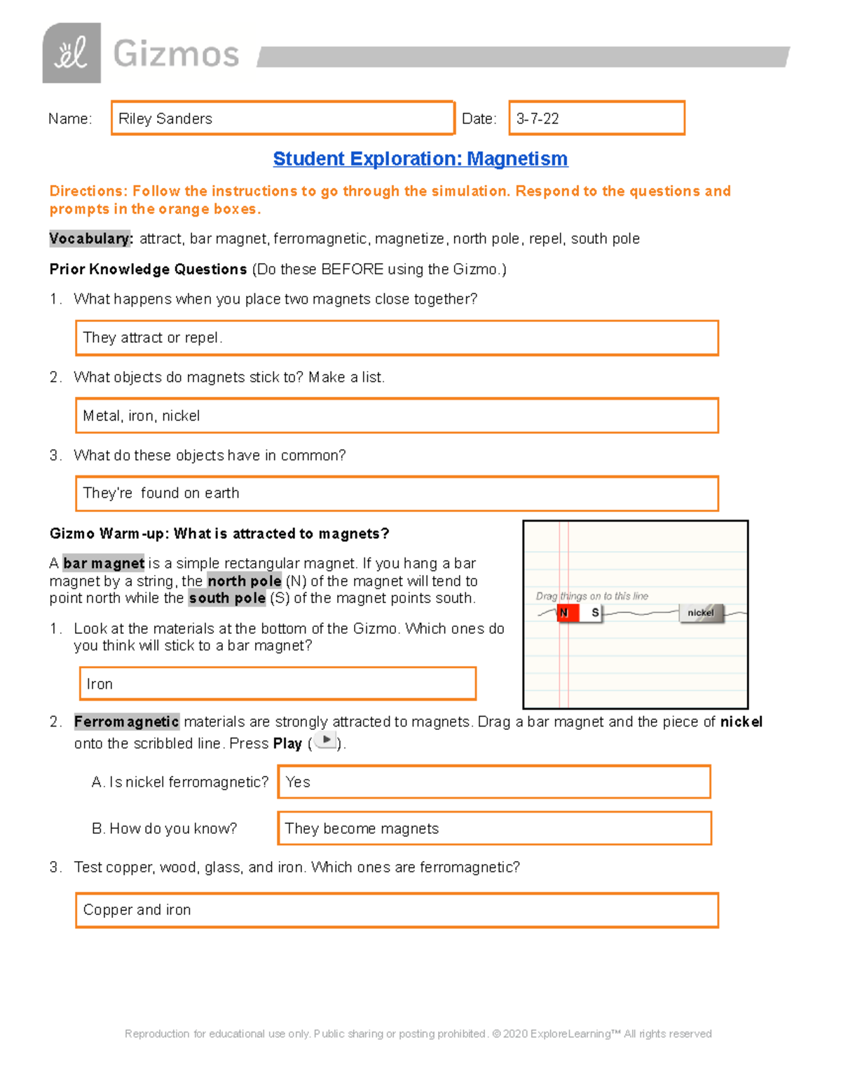 magnetism-se-gizmo-assignment-name-riley-sanders-date-3-7-student