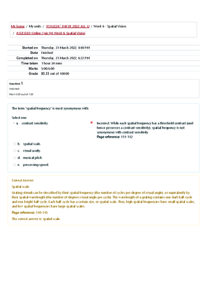 Perception Exam Cheat Sheets - We experience these as a reconstruction ...
