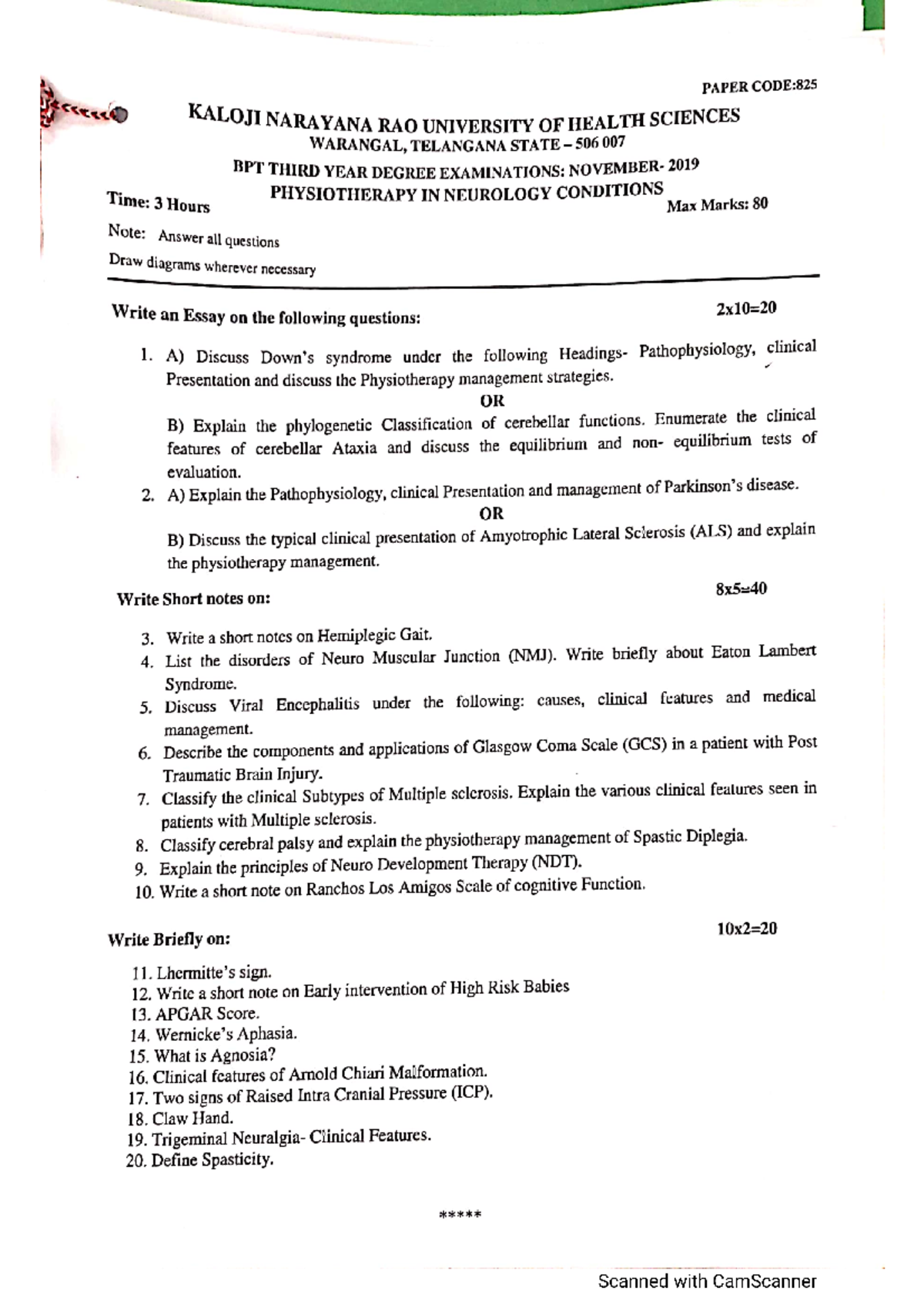 Cam Scanner BPT 3RD YR KNR (Only one Batch) - Physics HL - Studocu