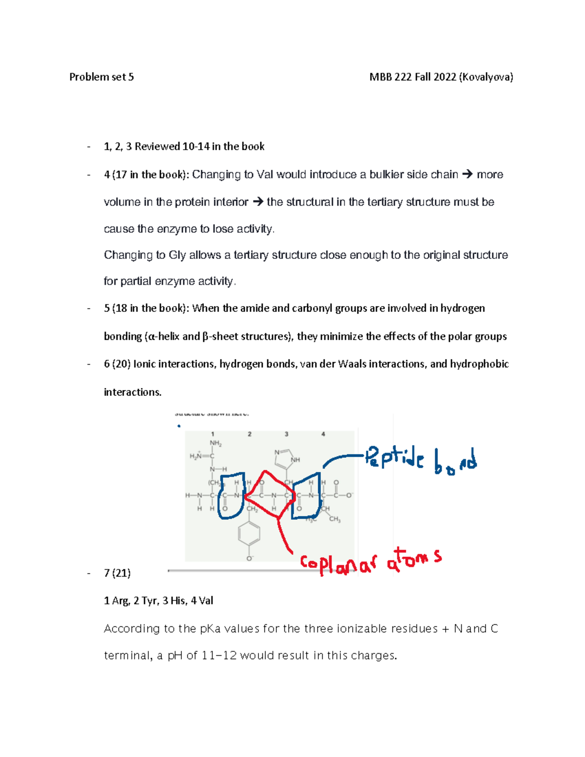 Problem Set 5 MBB 222 Fall 2022 - Problem Set 5 MBB 222 Fall 2022 ...