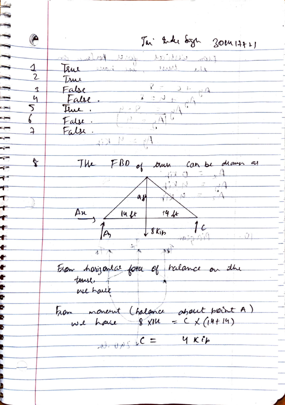 Test 2 applied statics - etc - \ I l , • l 1 .\ t - _) /.. I / 6 ' - .J ...