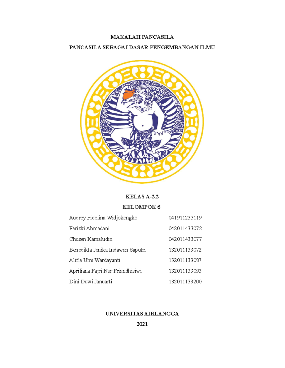 Kelompok 6 - Pancasila Sebagai Dasar Pengembangan Ilmu - MAKALAH ...