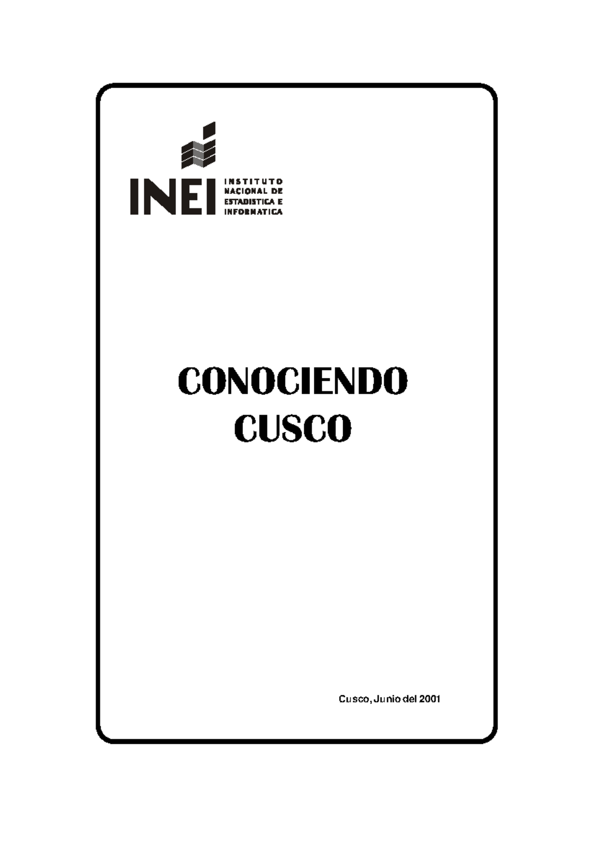Libro - Mnbv - CONOCIENDO CUSCO Cusco, Junio del 2001 Preparado: Por la ...