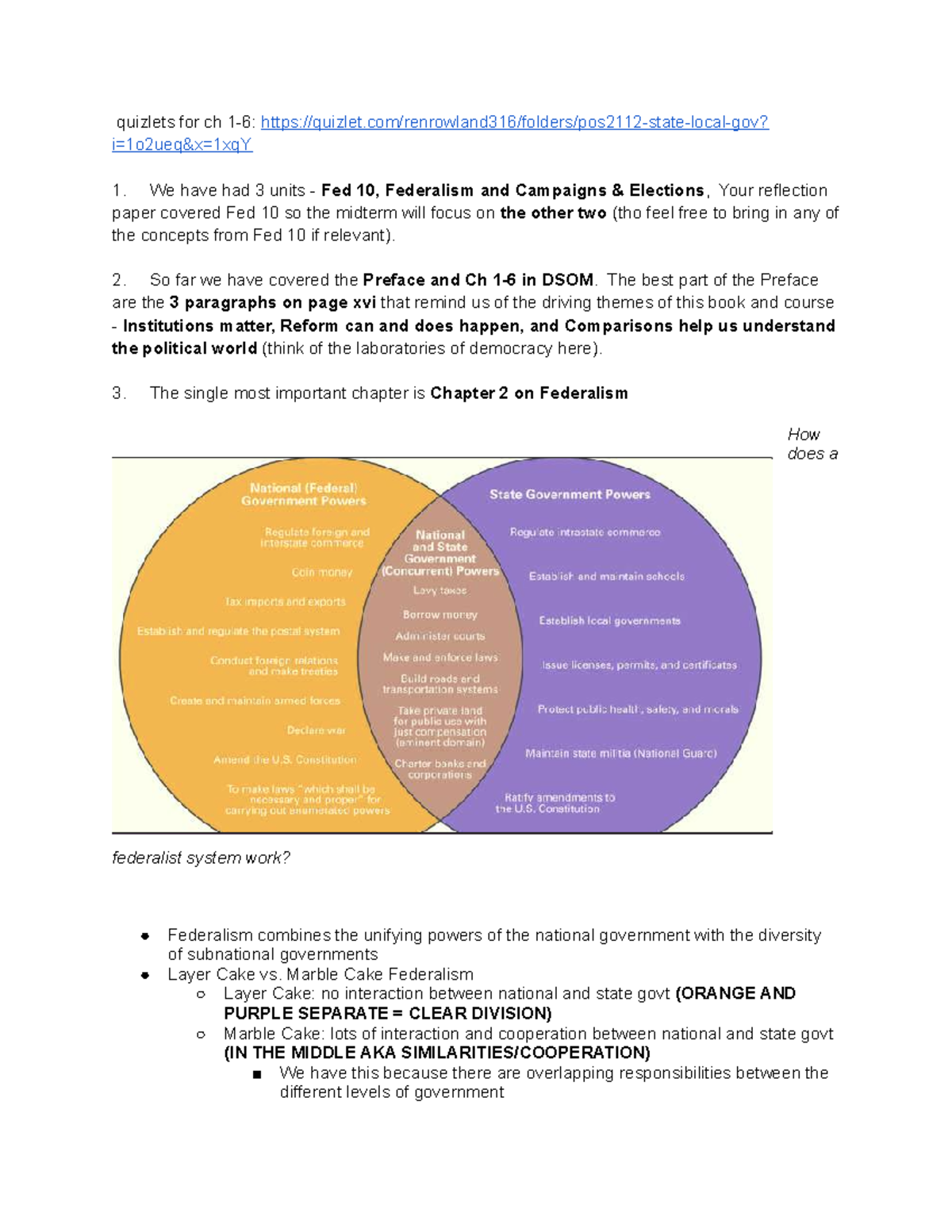 POS2112 Midterm Collective Guide - Quizlets For Ch 1-6: - Studocu