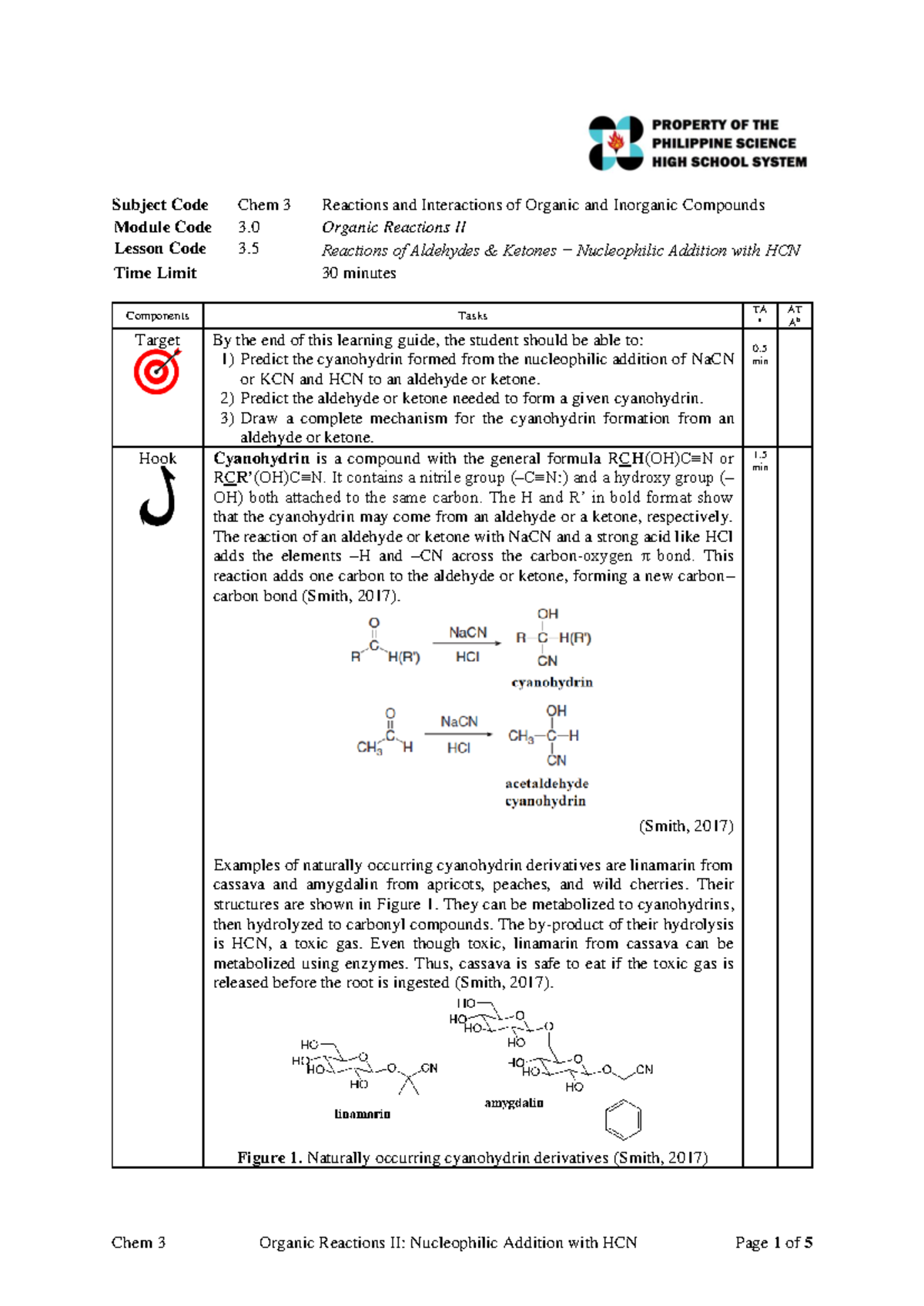 SLG Chem3 LG 3.5 Reactions of Aldehydes Ketones − Nucleophilic Addition