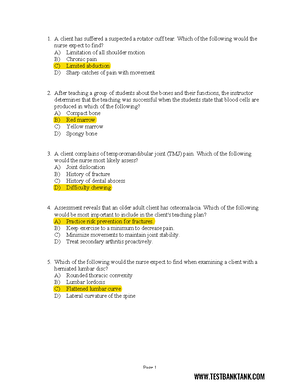 Chapter 17-Assessing Ears Practice Study Guide - Page 1 When Assessing ...