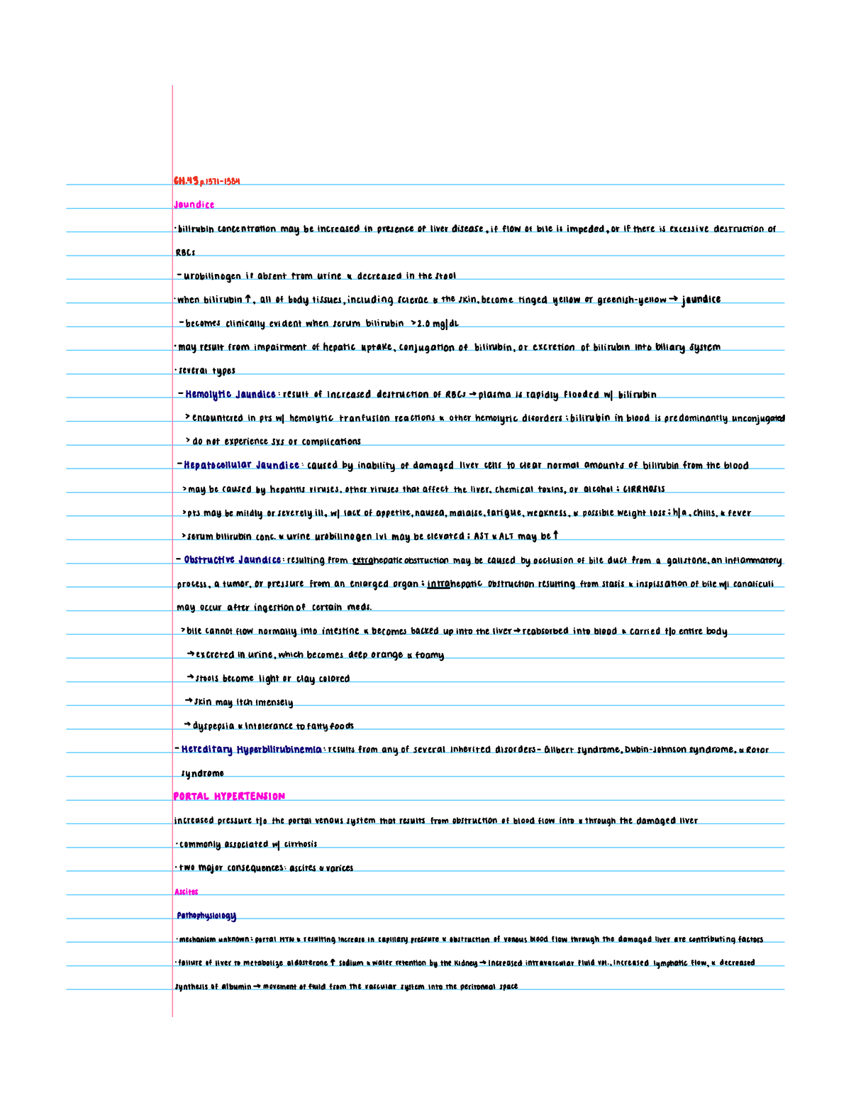 Notes on Hepatic Dysfunction, Hepatic Cirrhosis, and Liver ...