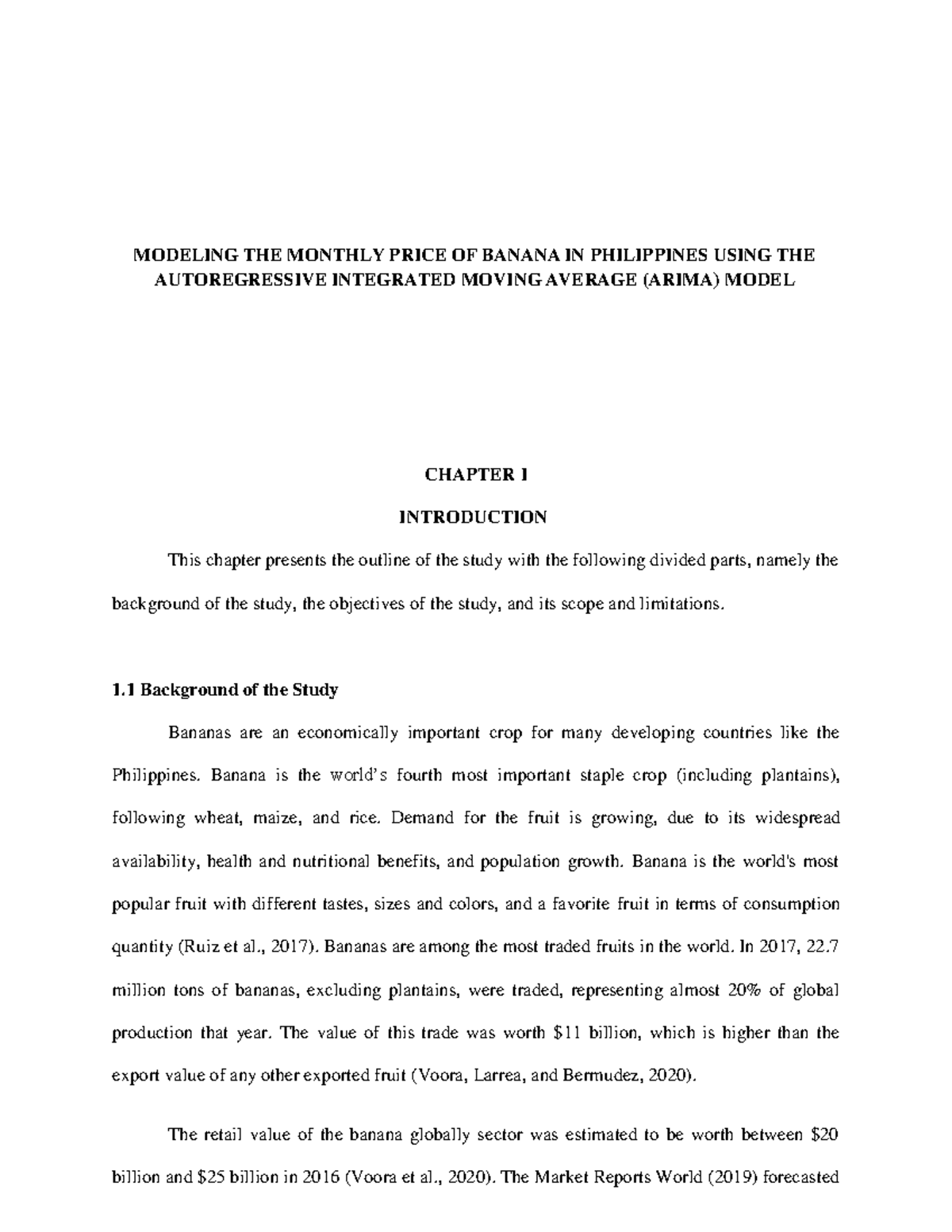 Time series 26 study materials MODELING THE MONTHLY PRICE OF