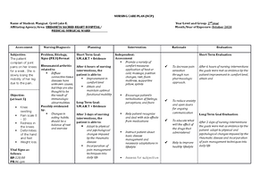 Recalls 2 - NP1 - NURSING NOTES - RECALLS 2 - NP Situation 1 The Family ...