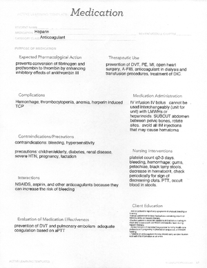 ATI Med Template Fundamentals - Losartan - ACTIVE LEARNING TEMPLATES ...