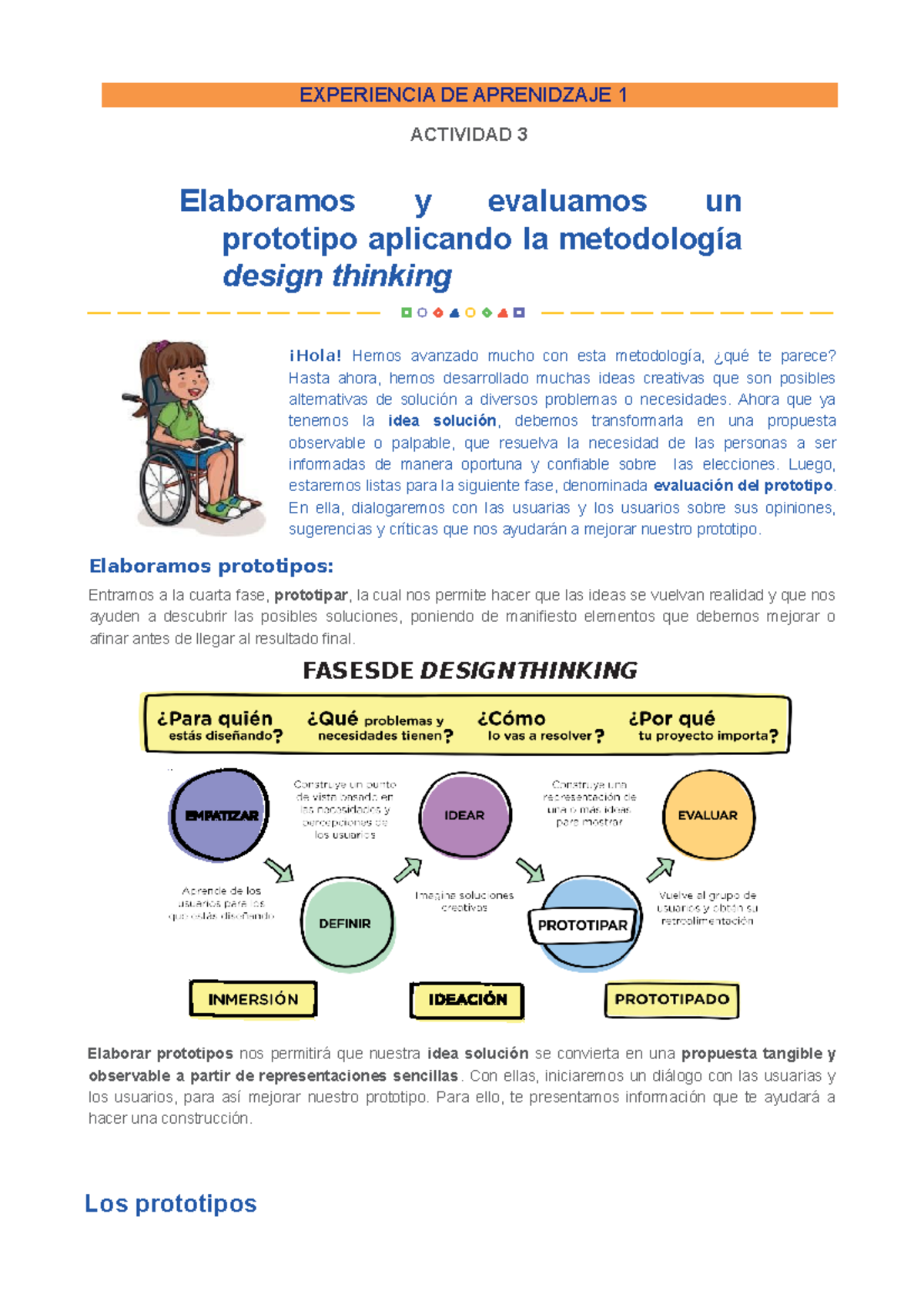 EA3- Especialidad - EXPERIENCIA DE APRENIDZAJE 1 ACTIVIDAD 3 Elaboramos ...