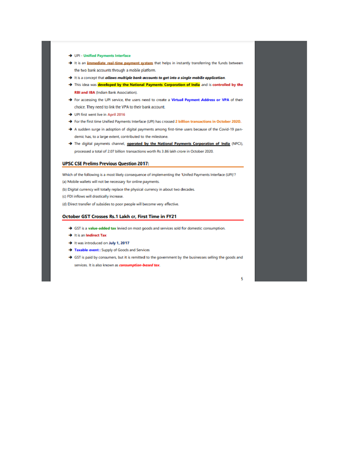 Pdf-5 - economy notes - Central Themes In Indian Economy - Studocu