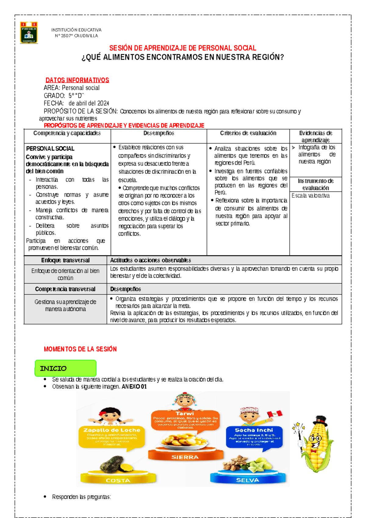 SES-JUEV-PS¿QUÉ Alimentos Encontramos EN Nuestra Región - SESIÓN DE ...