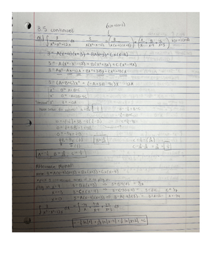 Studoc 31 - Lecture 8.5 - MATH1080 - Studocu