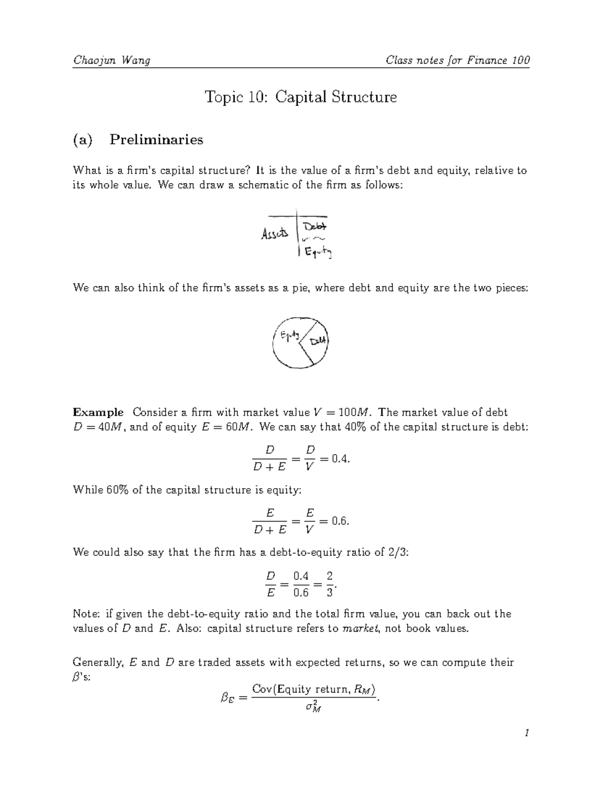 capital law first assignments