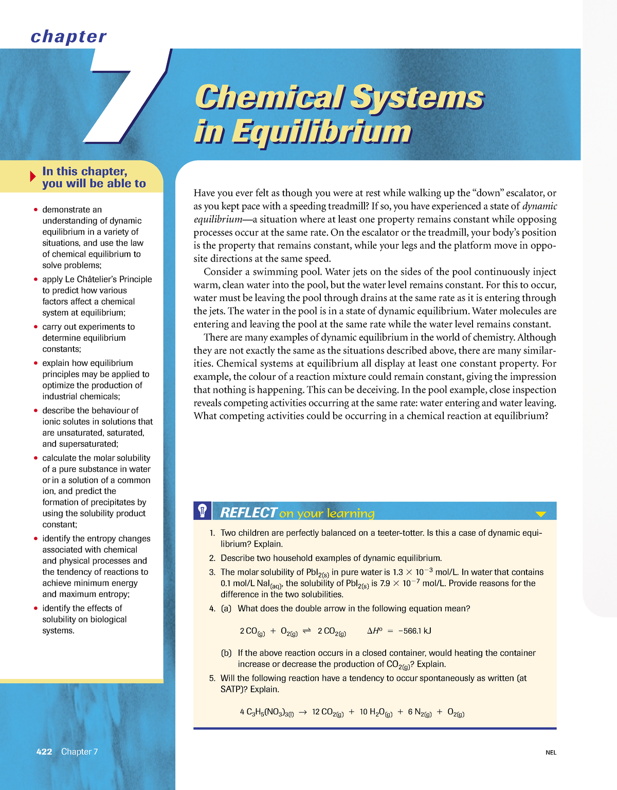 Ch7-equilibrium unit 3 - 77 Chemical Systems in Equilibrium chapter ...