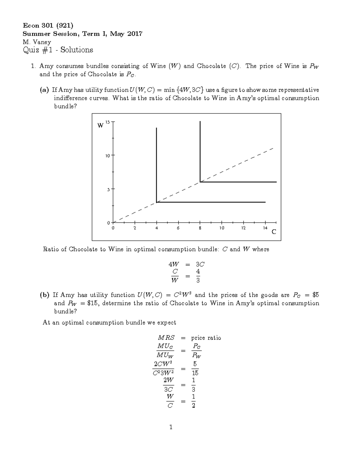 2017 quiz 1 - solutions - Econ 301 (921) Summer Session, Term I, May ...
