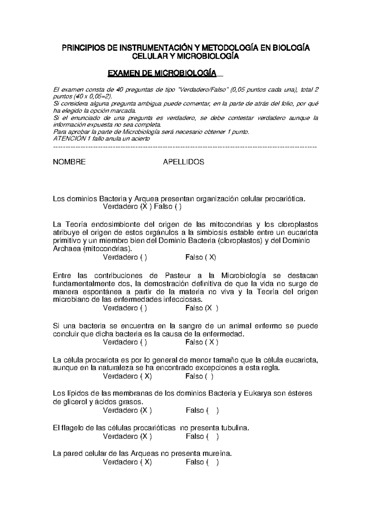 Examen Septiembre 2014 Preguntas Y Respuestas Preguntas De Tipo Verdadero Falso Studocu