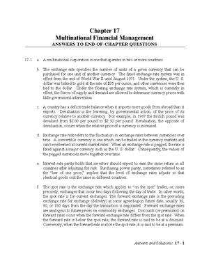 Chapter 17 Multinational Students Copy - Chapter 17 Multinational ...