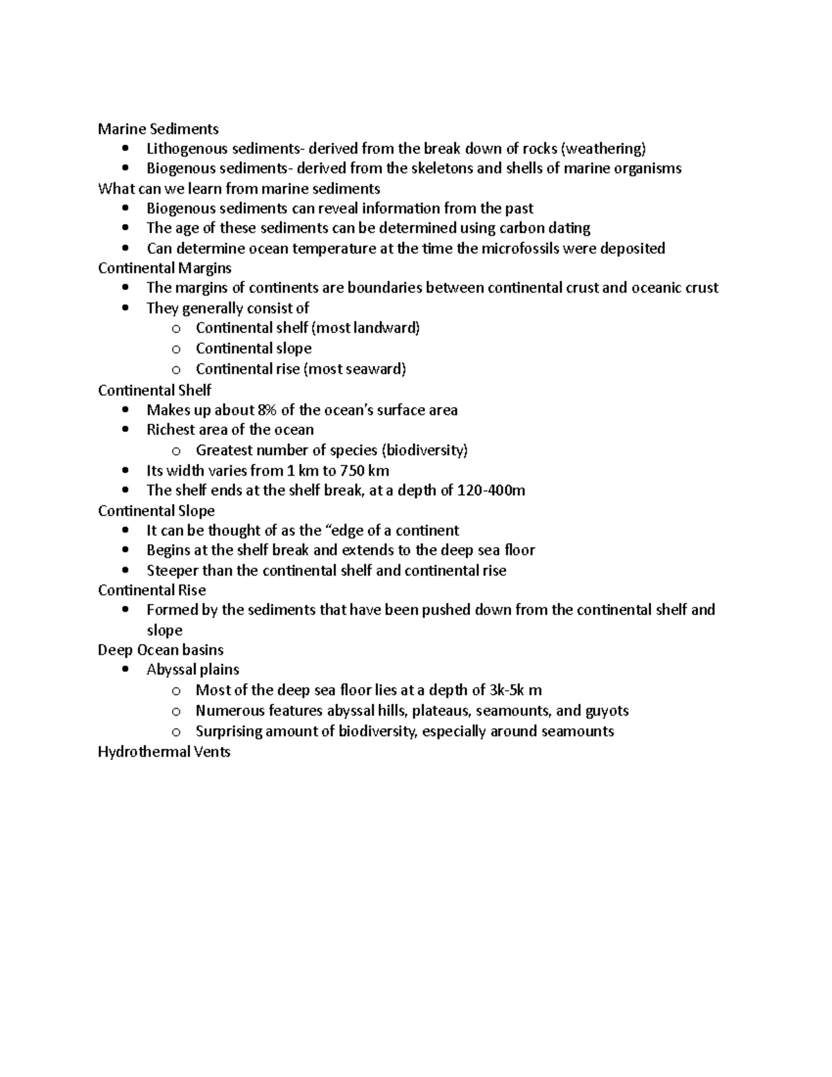 MB Chpt 2 - Lecture notes 5-7 - Marine Sediments Lithogenous sediments ...