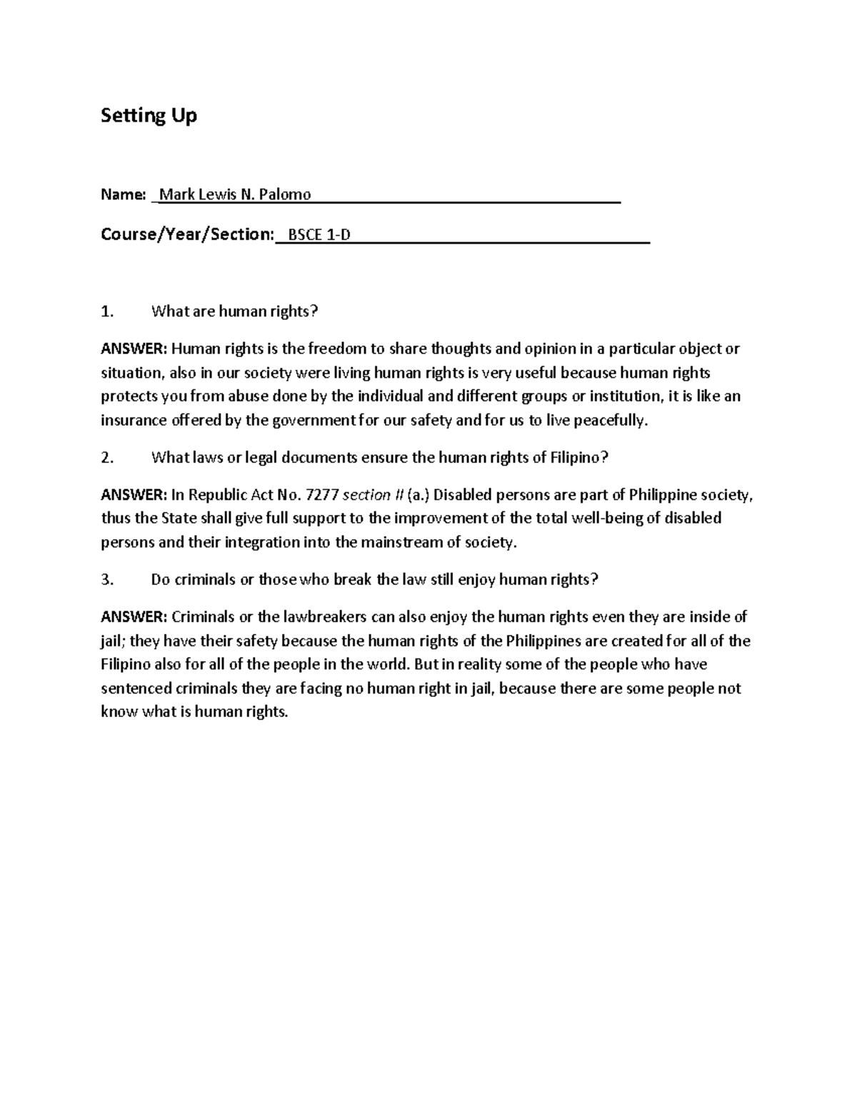 NSTP 2 - Activity 2 - Palomo, Mark Lewis N - Setting Up Name: _Mark ...