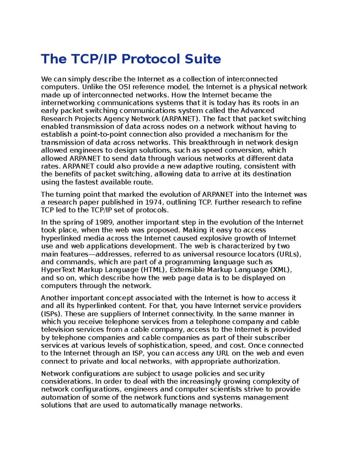 The TCP IP Protocol Suite - The TCP/IP Protocol Suite We Can Simply ...