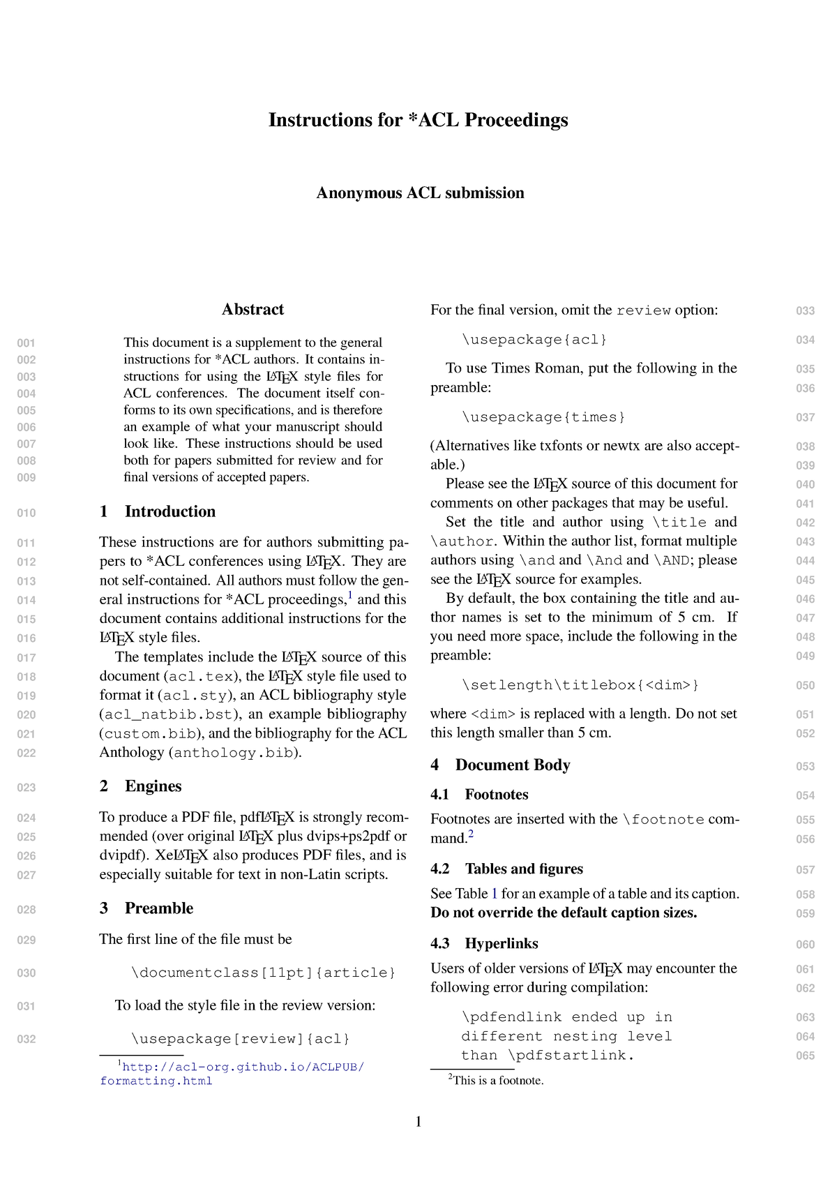 Acl rolling review template Instructions for *ACL Proceedings