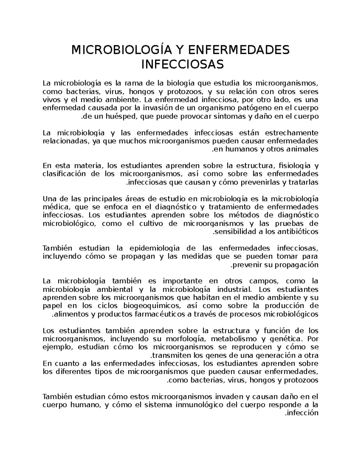 Microbiología Y Enfermedades Infecciosas - MICROBIOLOGÍA Y ENFERMEDADES ...