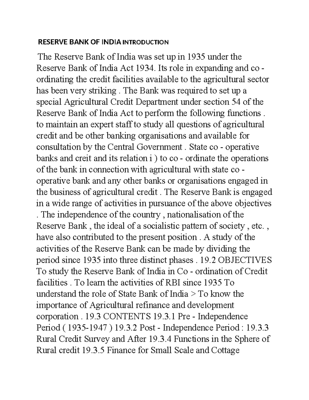 Reserve BANK OF India - Useful - RESERVE BANK OF INDIA INTRODUCTION The ...